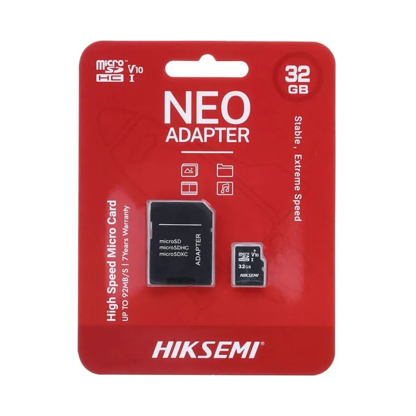 Memoria Micro Sd Hiksemi 32gb Neo C/adap