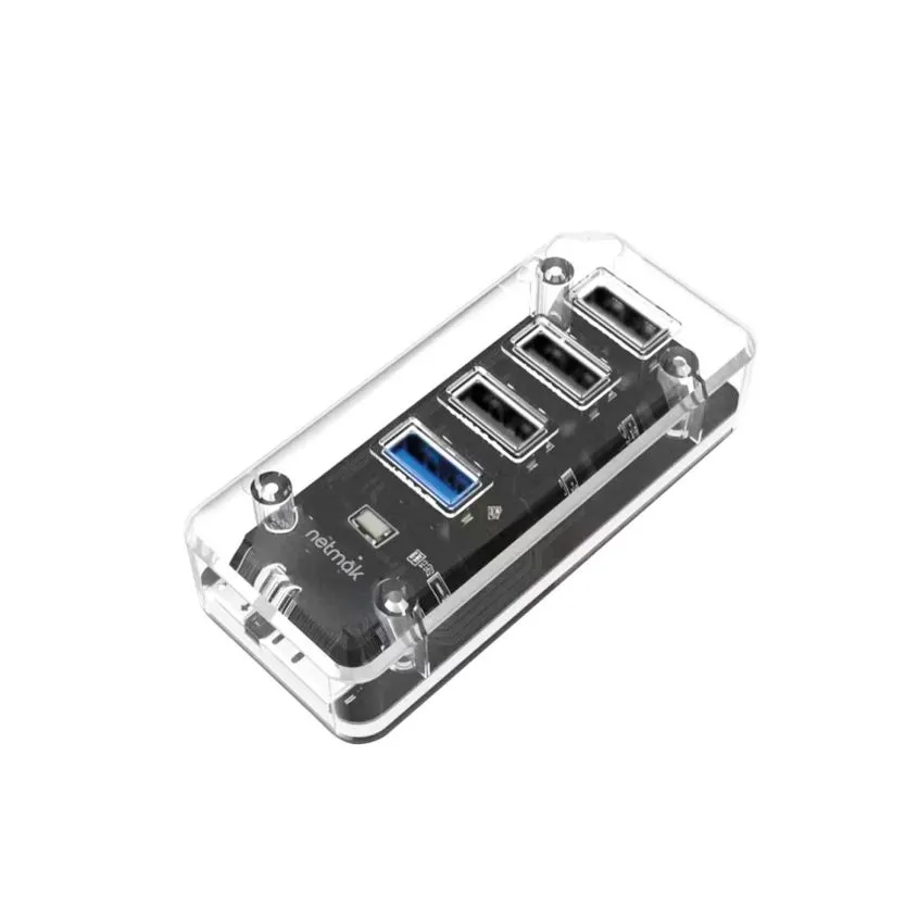 HUB USB a 3 puertos USB2.0 + 1 USB 3.0 5Gbps Netmak