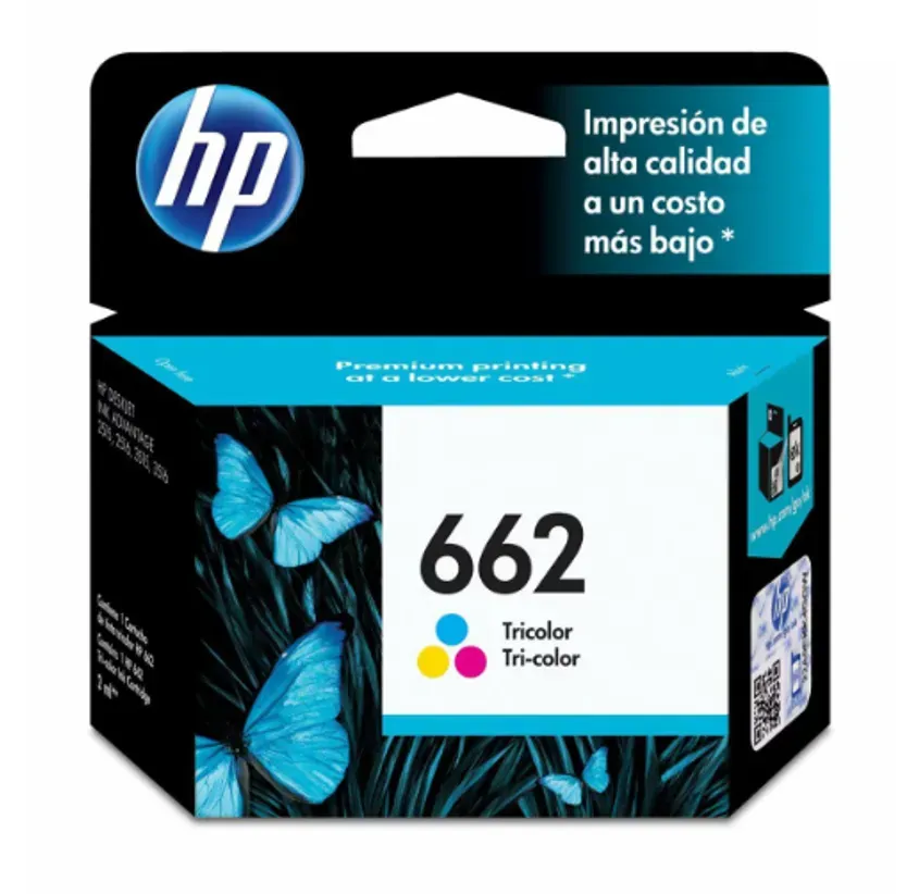 Cartucho De Tinta Original Hp 662 Tri-color