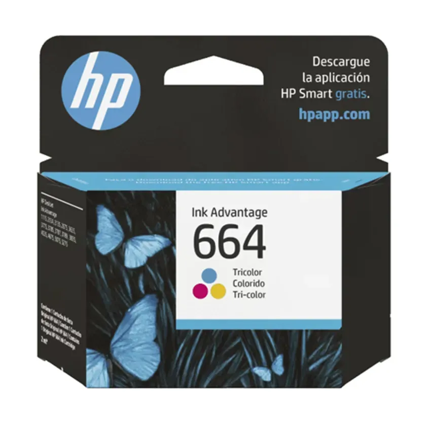 Cartucho De Tinta Original Hp 664 Tri Color 2ml. F6v28ab