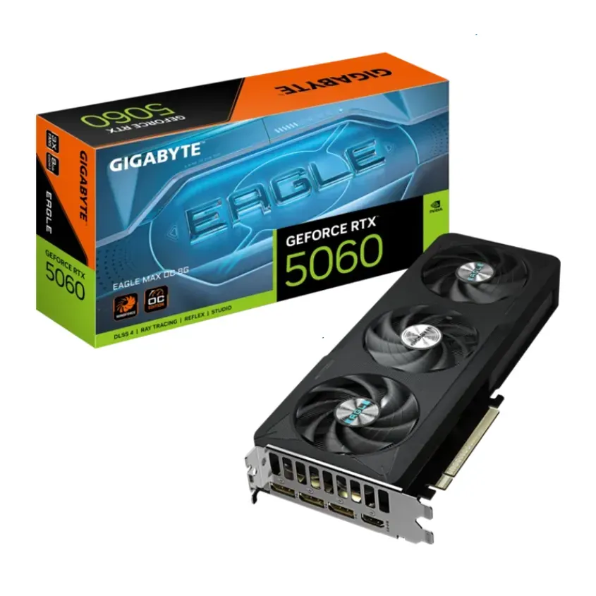 Placa de video VGA Gigabyte GeForce RTX 5060 EAGLE OC MAX OC 8G