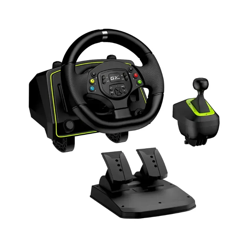 Volante Genius Speed Master X2 con palanca de cambios (Vibración 1080°)
