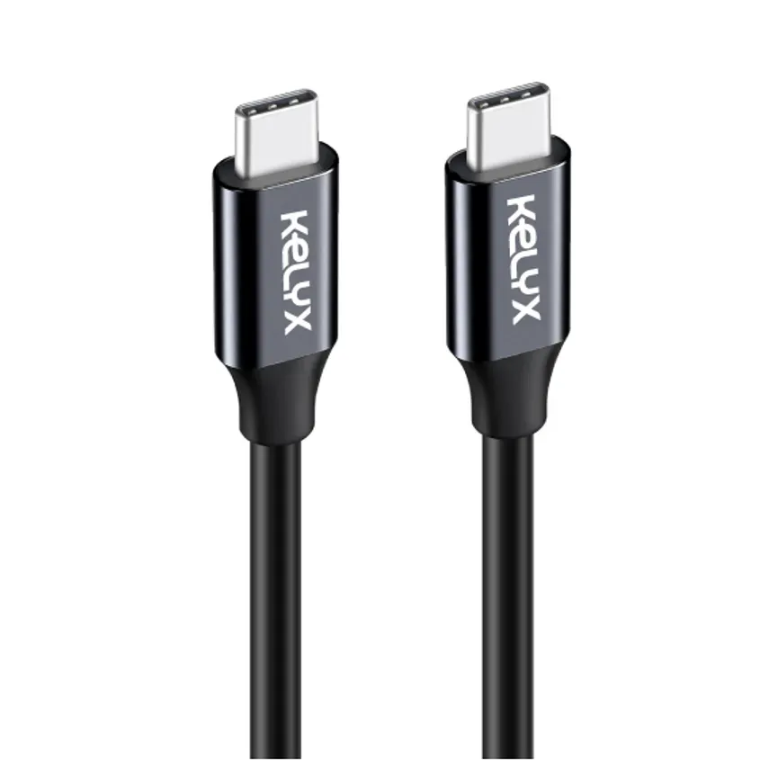 Cable Kelyx USB Type C a Type C 65W / 10Gbp - 4K ULTRA HD 1mt
