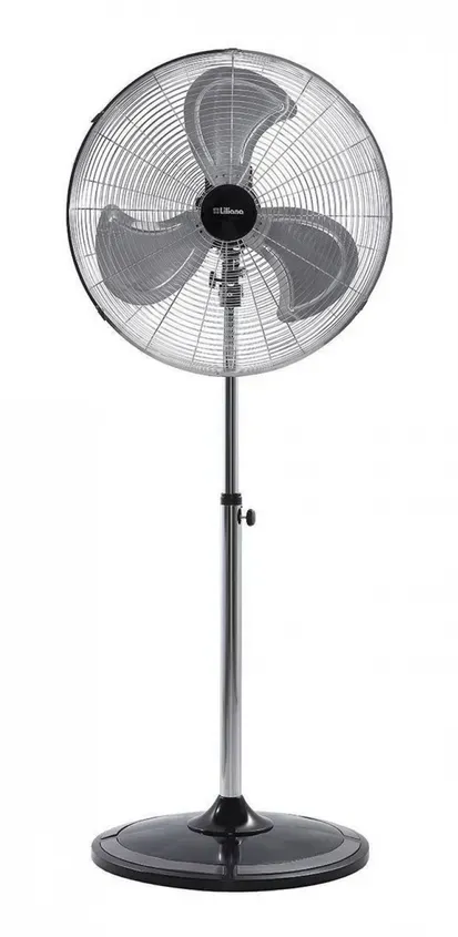 LILIANA VENTILADOR PIE 22 PARR MET CROM-BARRAL CROM 3ASPAS T-DOBLE ROD VPC22