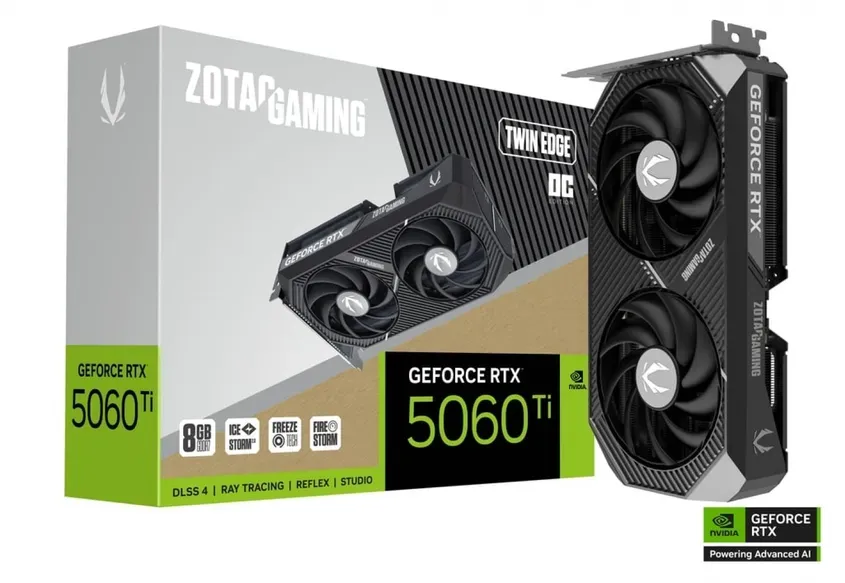 PLACA DE VIDEO ZOTAC RTX 5060TI 8GB TWIN EDGE OC