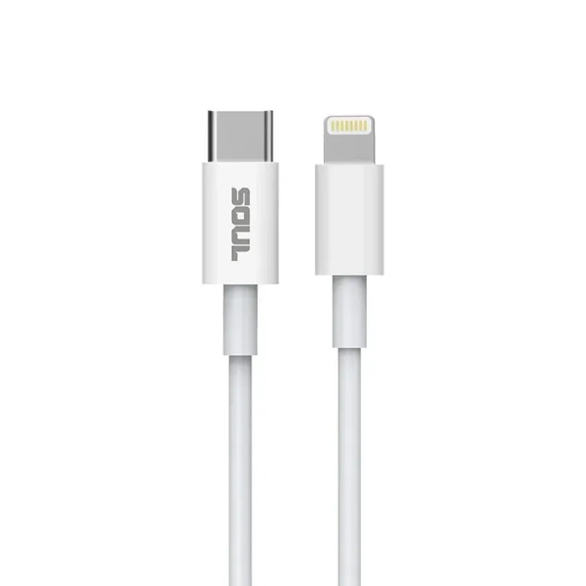 Cargador Viajero FC USB+PD 45W GaN C/Cable Lightning Soul