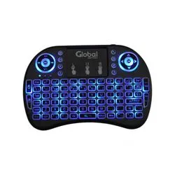 Teclado c/Touchpad para Smart TV inalambrico luminoso c/bateria rec.