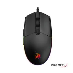Mouse Gamer 6D RGB USB Expert Negro Netmak