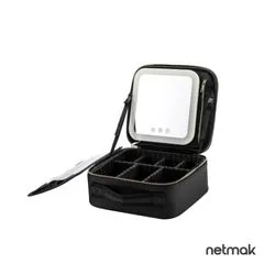 Porta Maquillaje c/ Espejo y Luz Led Netmak