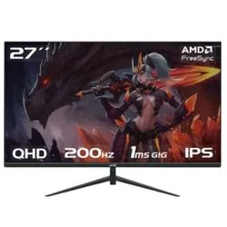 Monitor Gamer Raptor Hawk Eye 27" Qhd 200hz 1ms Panel Ips Frameless Hdmi-dp Negro