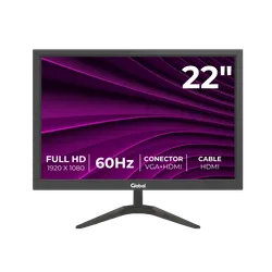 Monitor Global TN 21.5 Pulgadas FHD VGA + HDMI