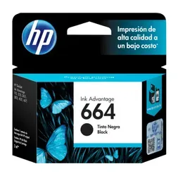 Cartucho De Tinta Original Hp 664 Black 2ml. F6v29al