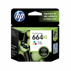 Cartucho de Tinta HP 664XL Original Color 8ml. F6V30AL