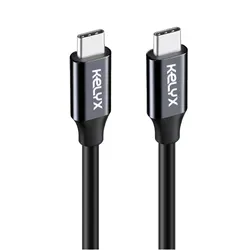 Cable Kelyx USB Type C a Type C 240W / 20Gbp - 4K ULTRA HD 1mt